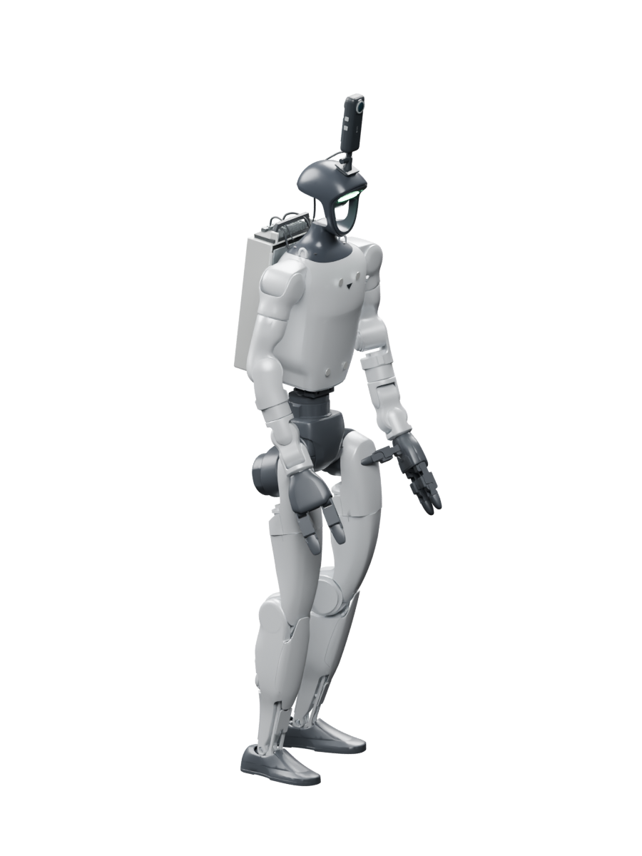 Static G1 model preview; press Play to load the recorded body replay